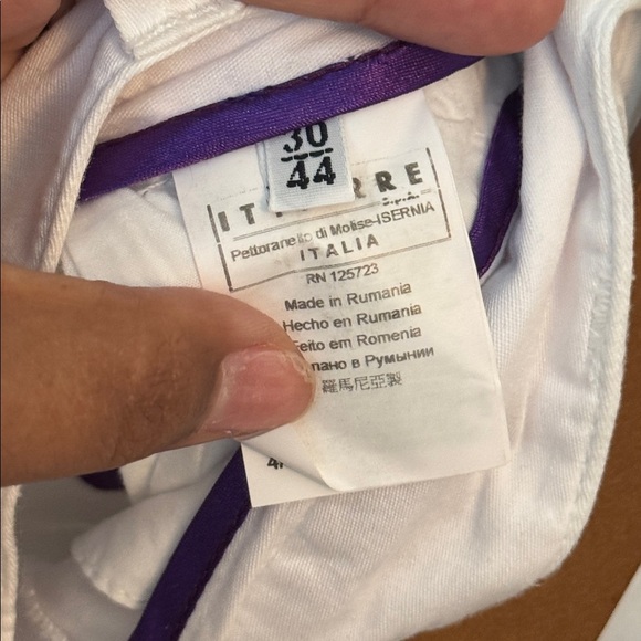 NWT Fiorucci White Shorts L - Picture 5 of 5